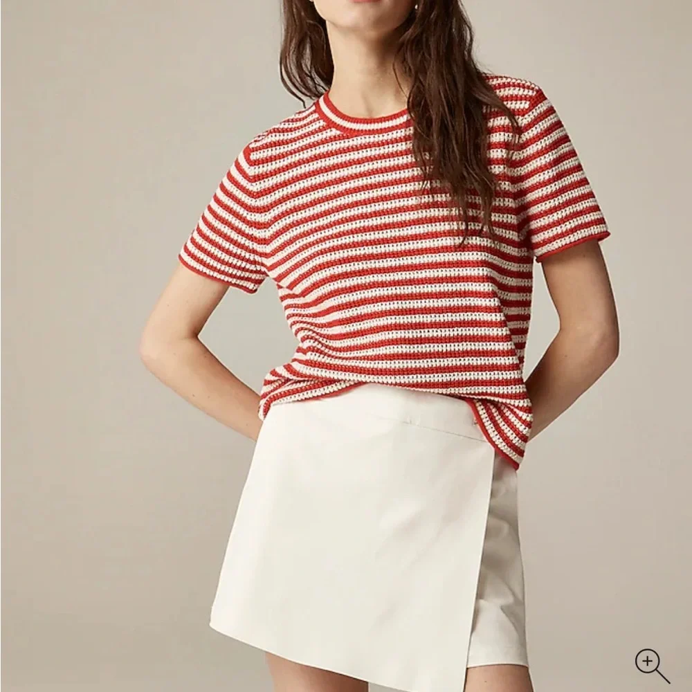NWT J.Crew Wrap-front skort in bi-stretch cotton blend (size 10) - Picture 3 of 12